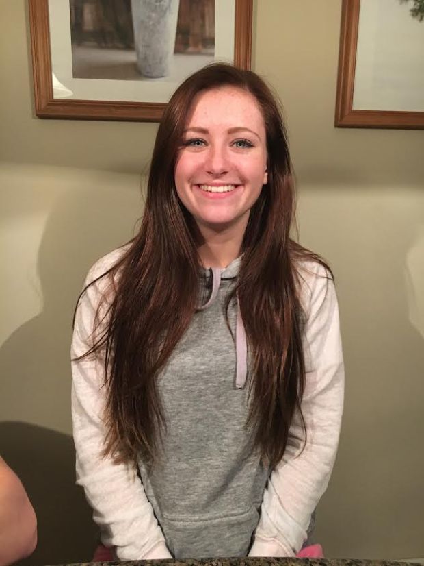 Photograph of current Suffolk student Kimberly Desz taken on April 11, 2016